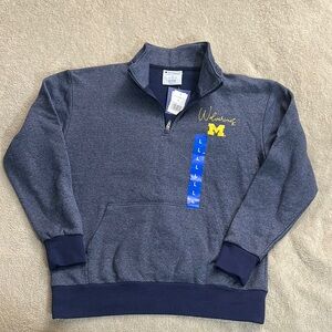 Champion Blue Quarter-Zip Sweater